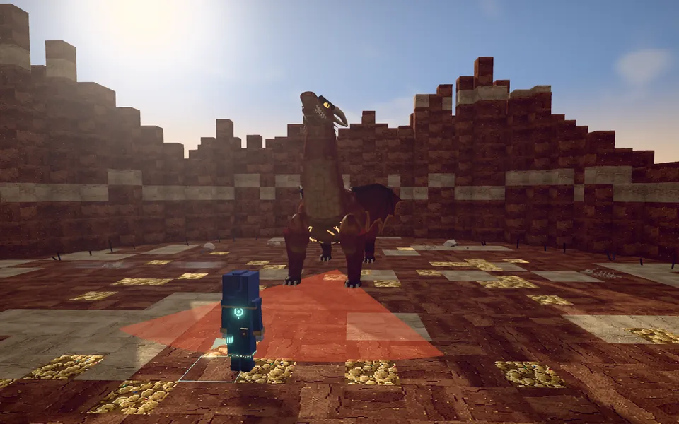 The player facing the Elder Wyrm on Wyrmcrest
